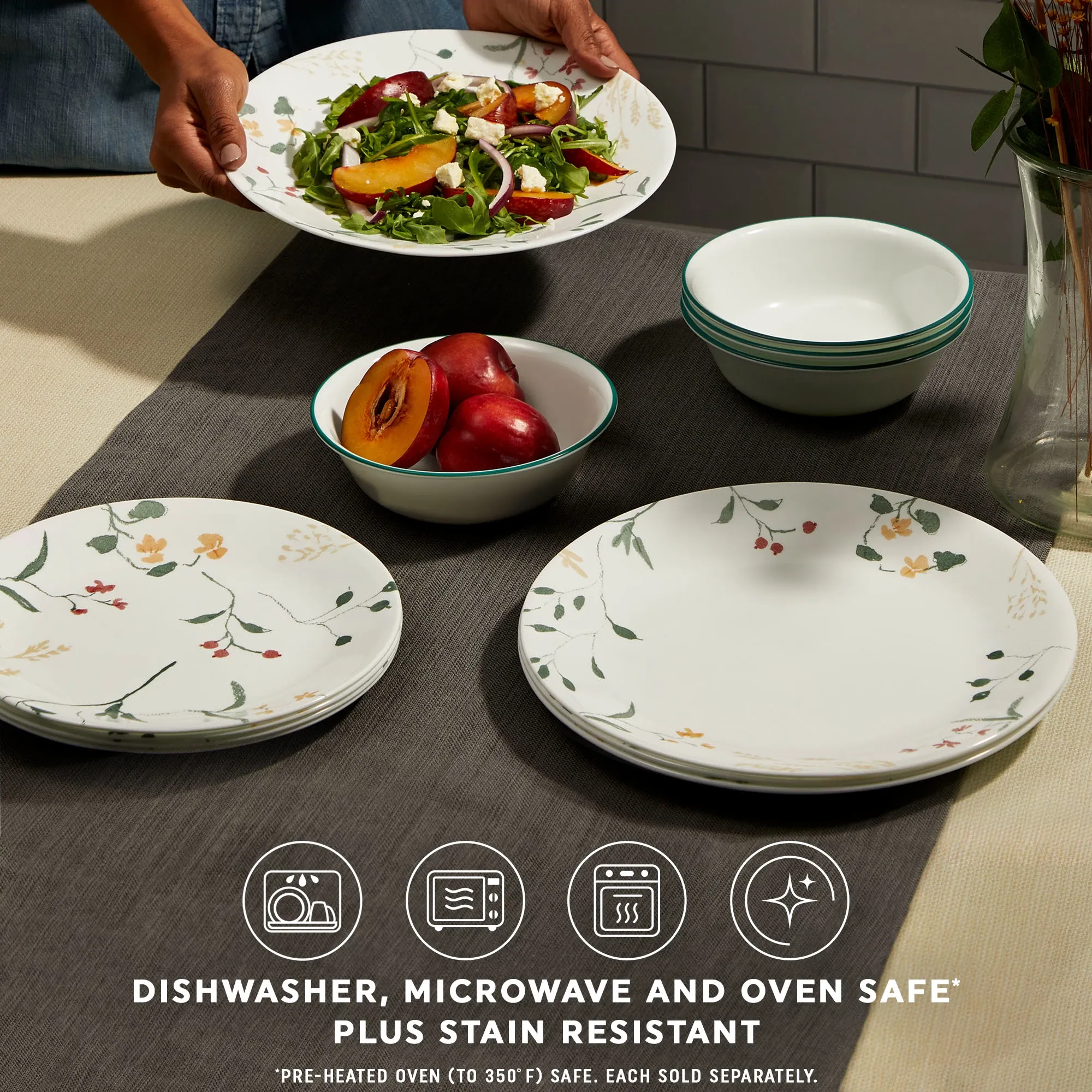 Corelle® Wildflower Scatter 18-ounce Cereal Bowl - Image 4