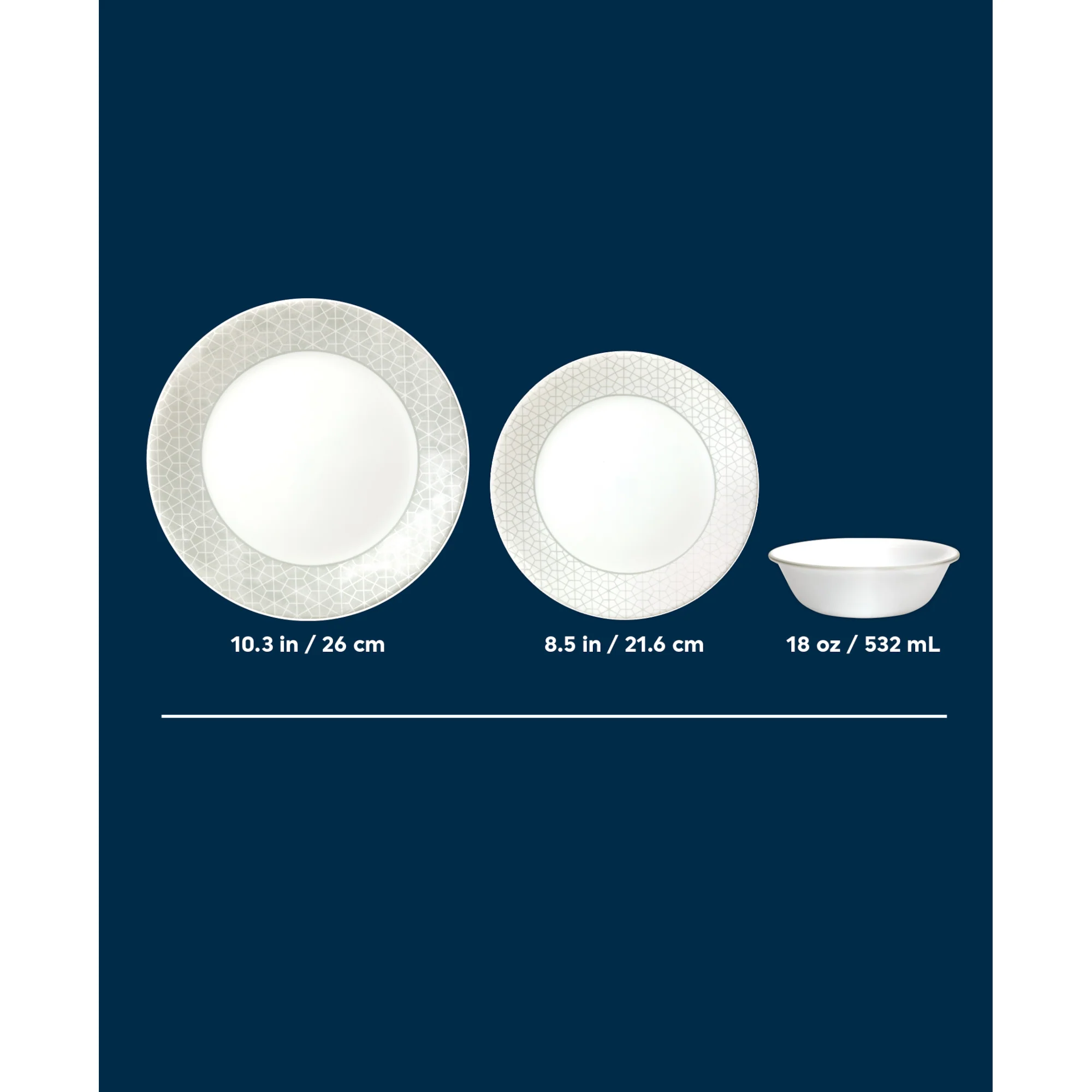 Corelle® Knox 12-piece Dinnerware Set, Service for 4 - Image 3
