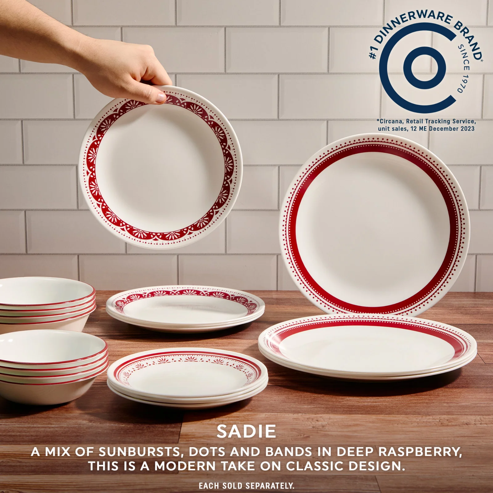 Corelle® Sadie 6.75" Appetizer Plate - Image 2
