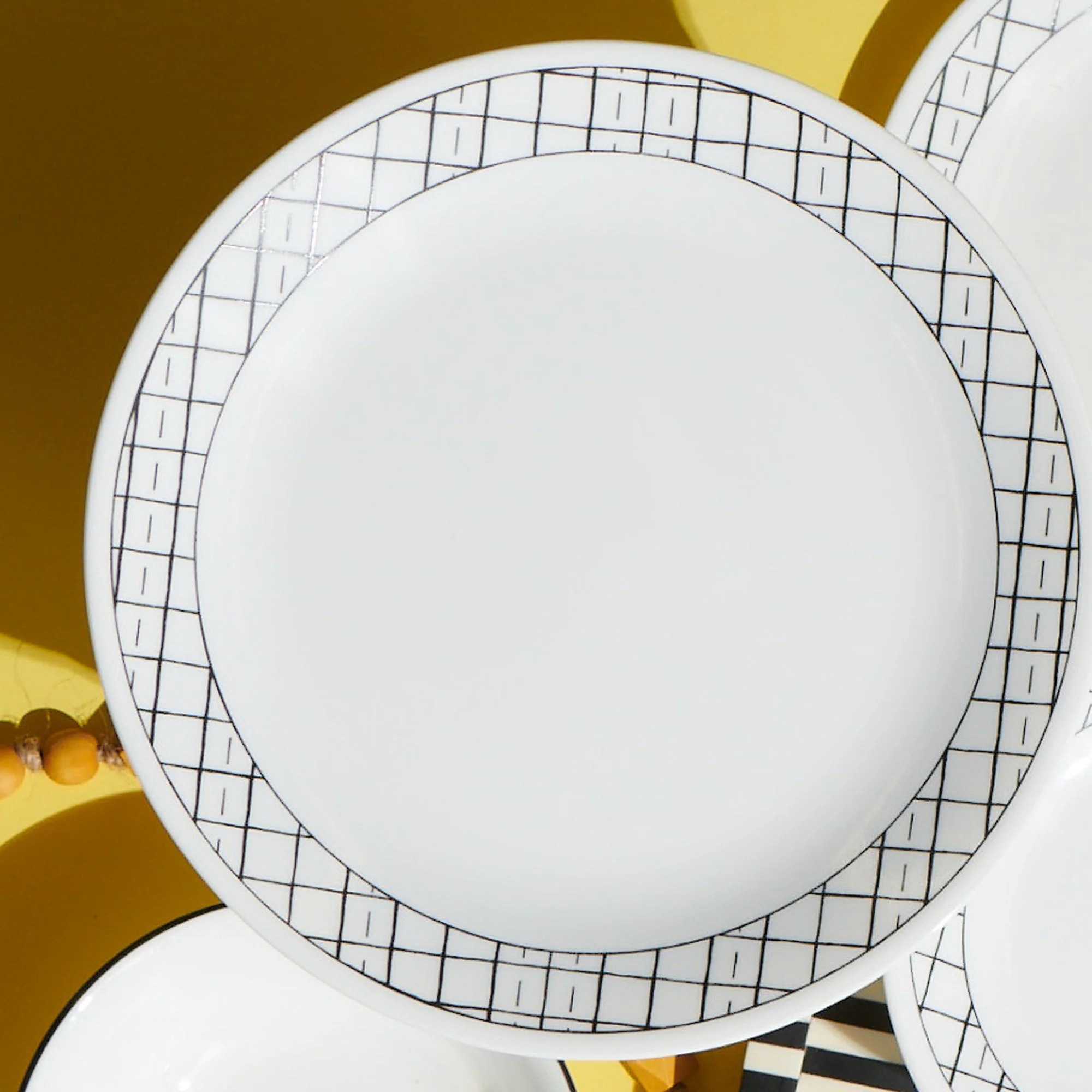 Corelle® Delicate Grid 8.5" Lunch Plate, 6-pack - Image 7