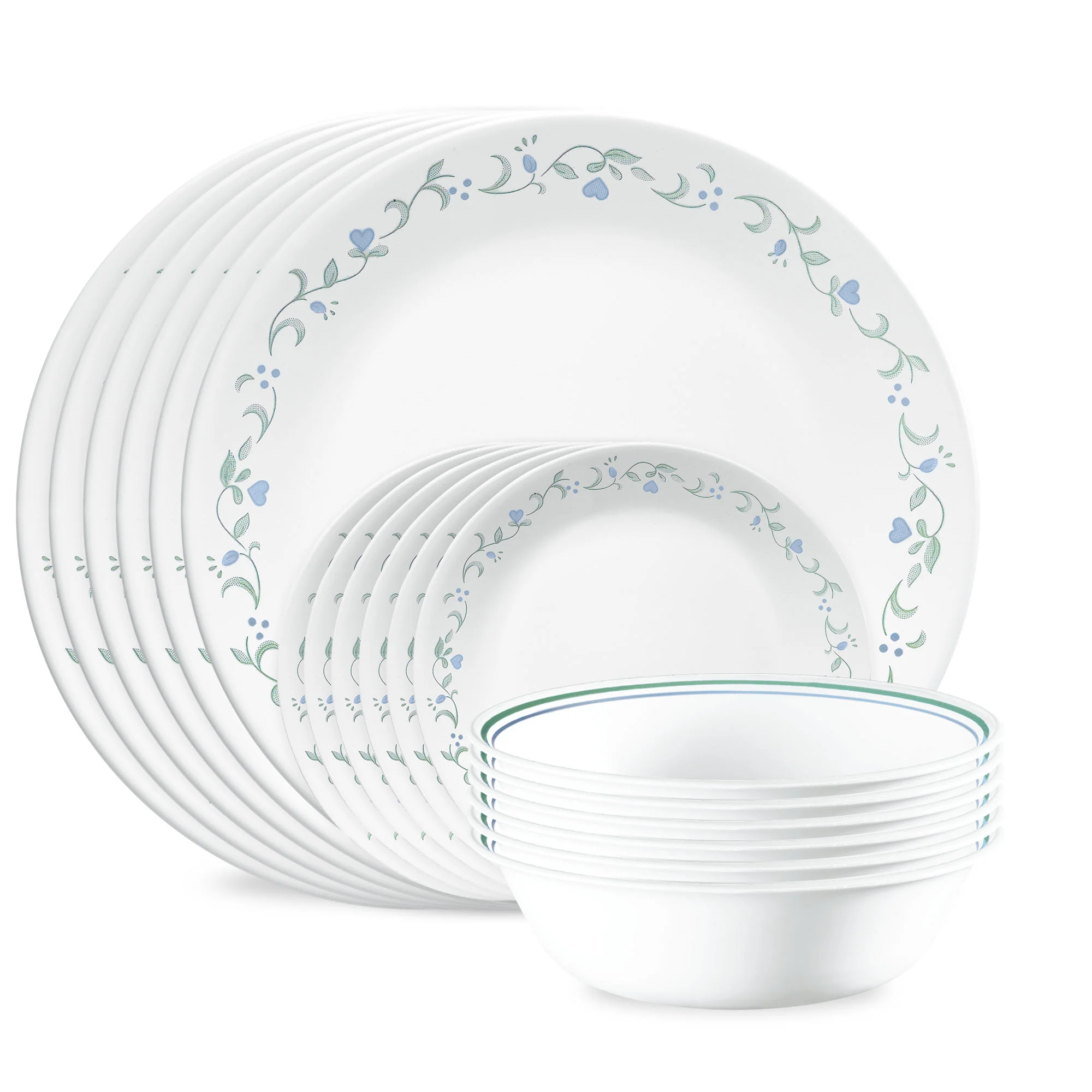 Corelle® Country Cottage 18-piece Dinnerware Set, Service for 6