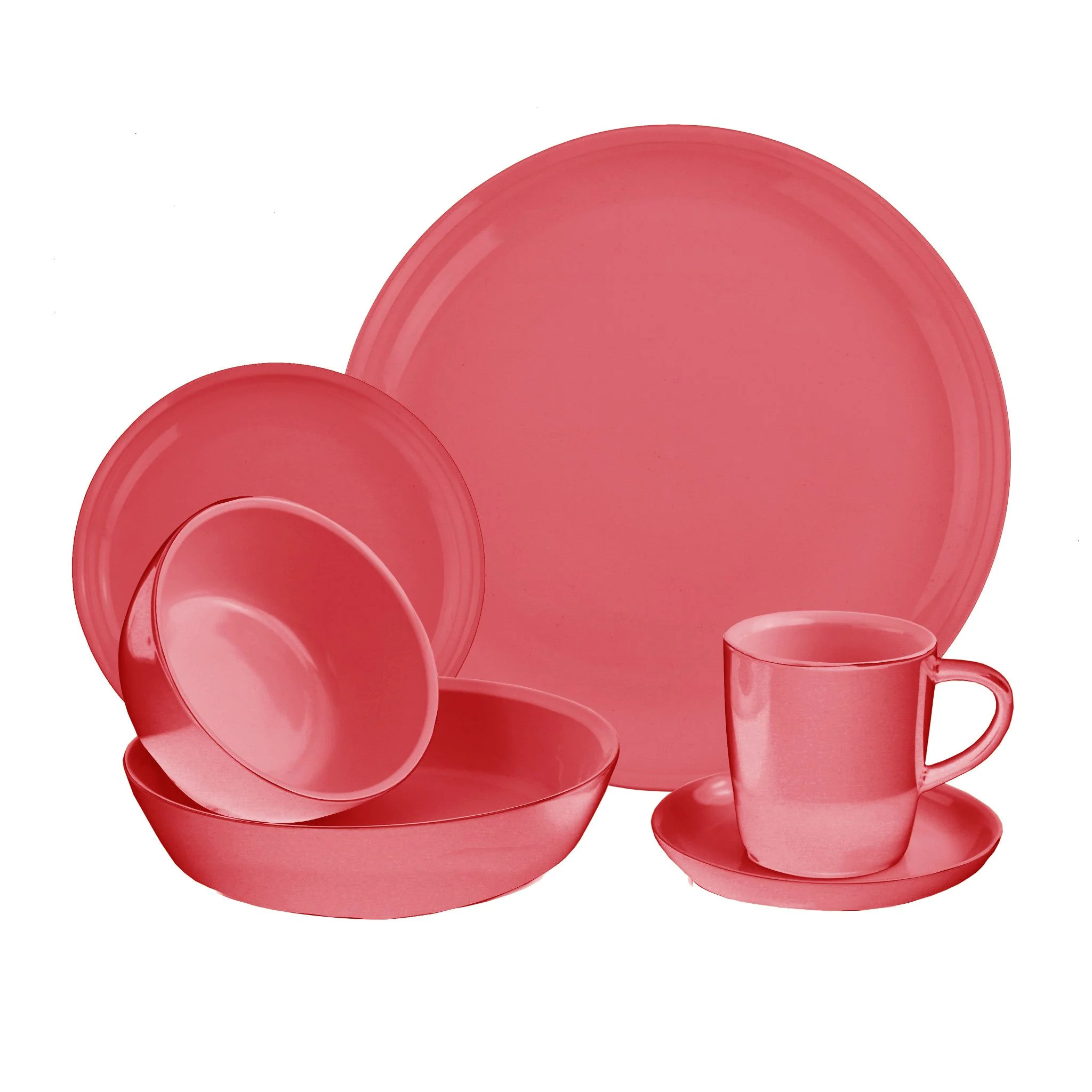 CorningWare® 6-piece Vermilion Dinnerware Set , Service for 1