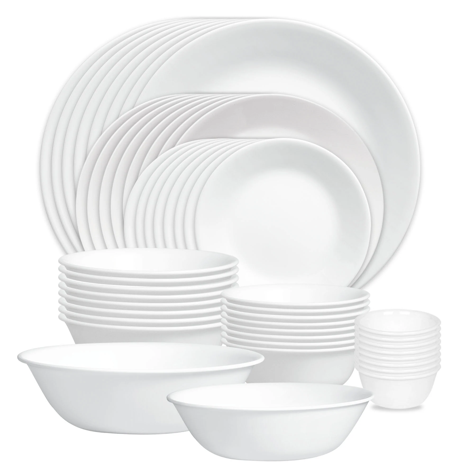 Corelle® Winter Frost White 50-piece Dinnerware Set, Service for 8, EXCLUSIVE