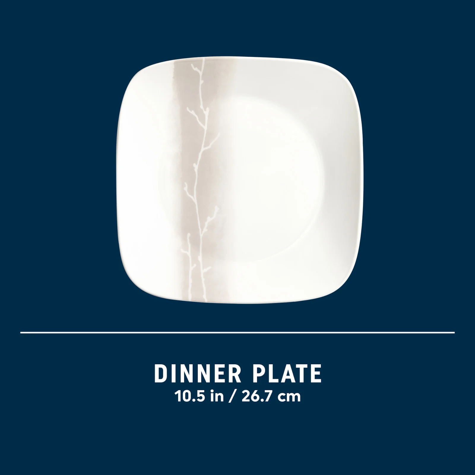 Corelle® Square Wandering Grove 10.5" Dinner Plate - Image 7