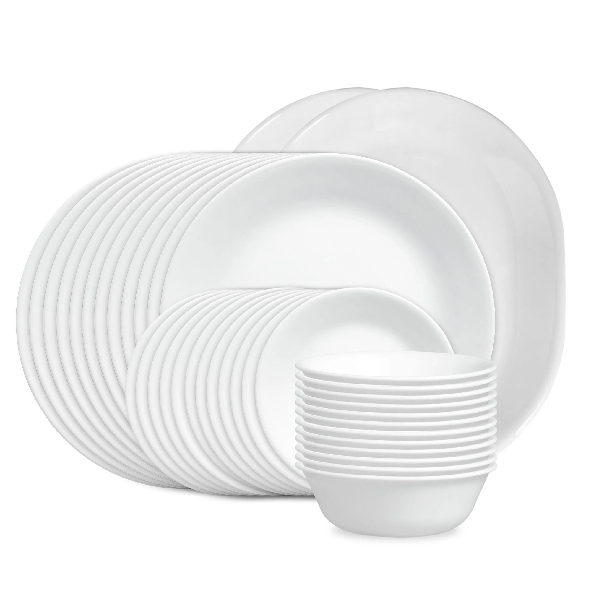 Corelle® Winter Frost White 38-piece Dinnerware Set, Service for 12
